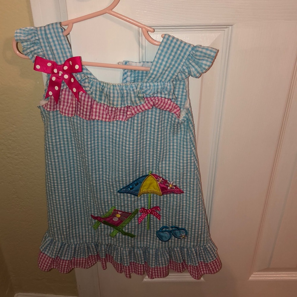 Toddler girl gingham dress